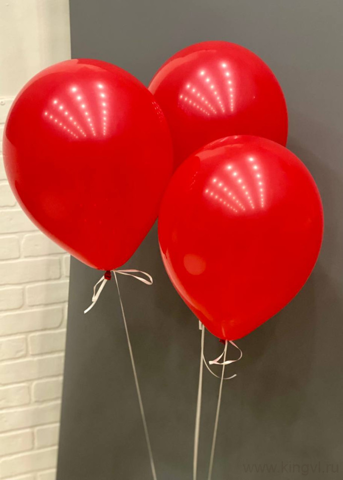 Связка из 3 латексных шаров. Цветы Владивосток