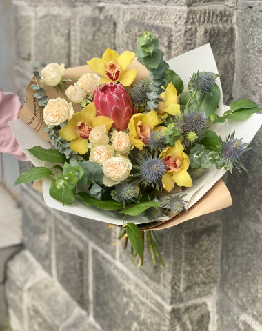 Букет с экзотической протеей — Цветочный король