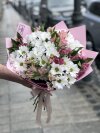 Букет "Ромашка"из хризантем . Цветы Владивосток фото 1 — Цветочный король