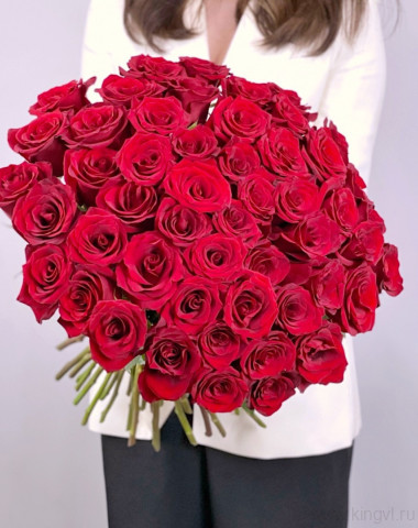 Букет из 51 красной розы  — Цветочный король