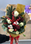 Зимний букет. Цветы Владивосток фото 1 &mdash; Цветочный король