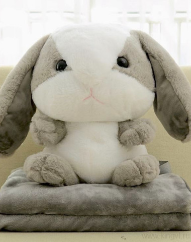 Кролик-рюкзак с пледом  — Цветочный король