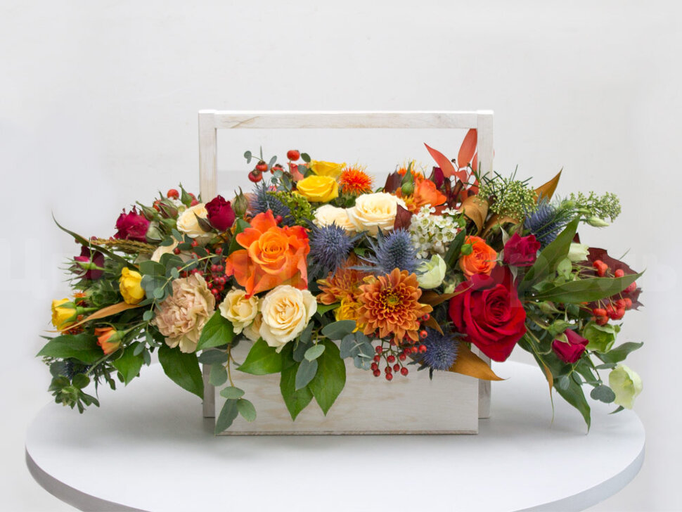 Цветы Яркая цветочная композиция доставка Владивосток Цветочный корольдоставка