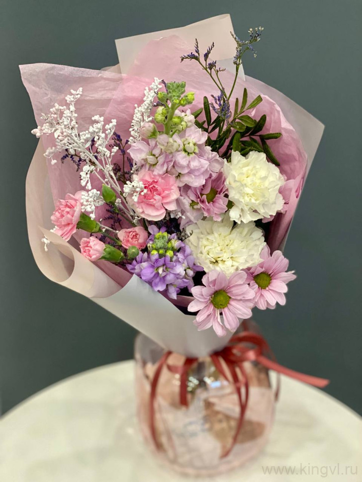 Букет -комплимент"Весенний шепот". Цветы Владивосток фото 1 &mdash; Цветочный король