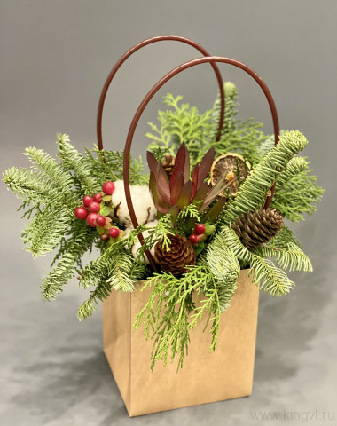 Новогодняя сумочка — Цветочный король