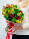 Букет из роз и орхидей. Цветы Владивосток фото 2 — Цветочный король