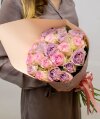 Букет розово-сиреневых роз . Цветы Владивосток фото 1 — Цветочный король