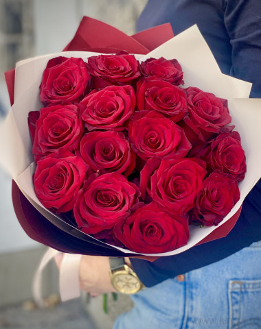 Букет из 15 роз — Цветочный король