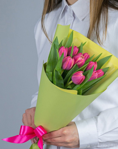 Букет из 9 тюльпанов   &mdash; Цветочный король