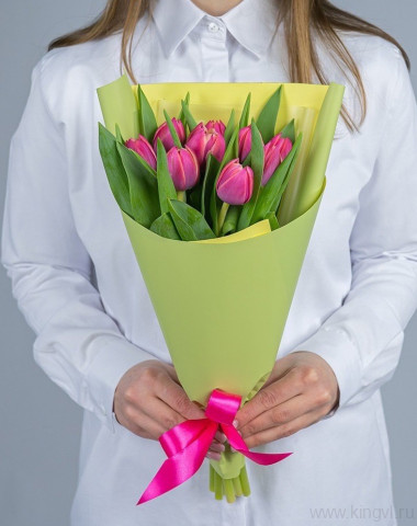 Букет из 9 тюльпанов   &mdash; Цветочный король