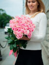 Розовое счастье 15 роз. Цветы Владивосток фото 4 — Цветочный король