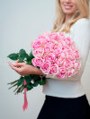 Розовое счастье 15 роз. Цветы Владивосток фото 5 — Цветочный король