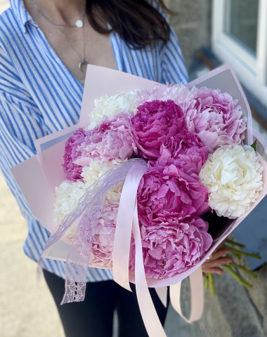 Букет пионов-микс ( 13шт) — Цветочный король