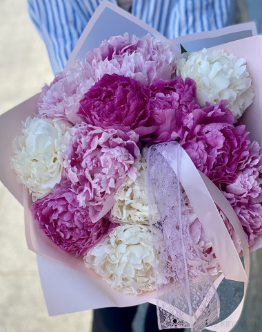 Букет пионов-микс ( 13шт) — Цветочный король