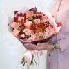 Персиковое ассорти с нутаном. Цветы Владивосток фото 1 — Цветочный король