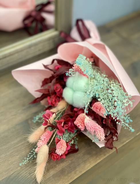 Мини-букет из сухоцветов