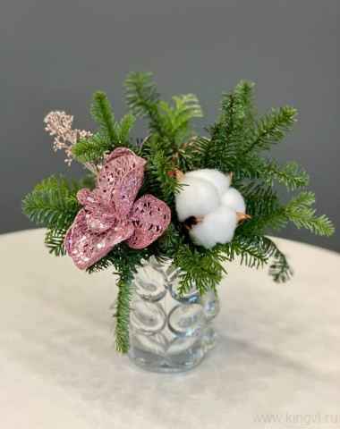 Мини-композия в вазочке &mdash; Цветочный король