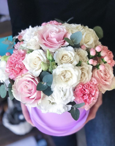 Коробка «Розовое счастье». — Цветочный король