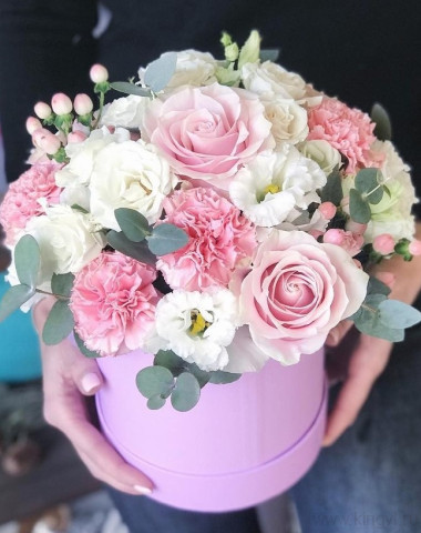 Коробка «Розовое счастье». — Цветочный король