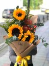 Букет из подсолнухов и нутанов. Цветы Владивосток фото 1 — Цветочный король