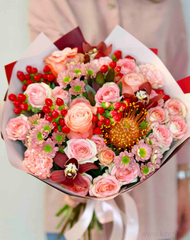 Персиковое ассорти с нутаном — Цветочный король