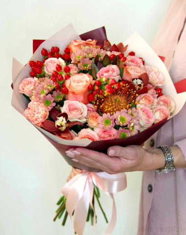 Персиковое ассорти с нутаном — Цветочный король