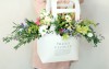 Цветочная сумочка "Весна" . Цветы Владивосток фото 2 — Цветочный король