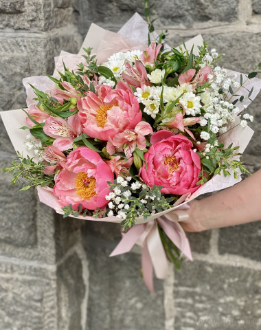 Букет  &quot;Розовое счастье&quot;  — Цветочный король