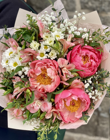 Букет  &quot;Розовое счастье&quot;  — Цветочный король