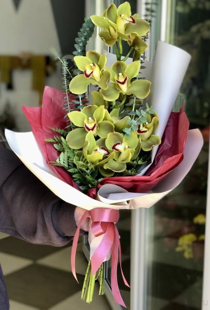 Букет «Экзотика»с орхидеей