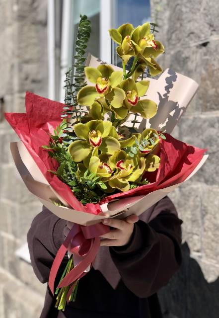 Букет «Экзотика»с орхидеей